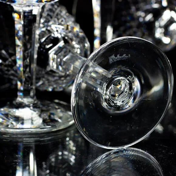 Waterford Crystal Alana Claret Wine Stem Glasses 5 7/8" ~ Set Of 4 - Picture 3 of 14